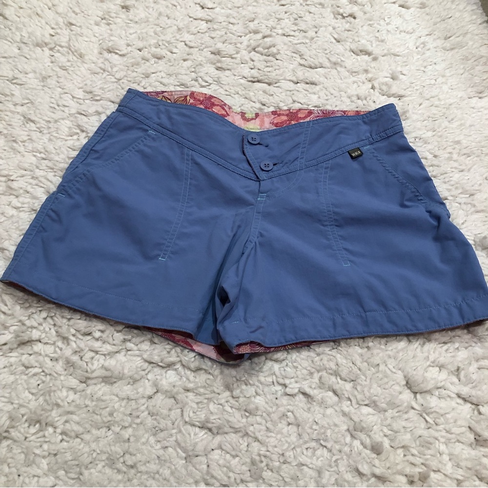 REI quick dry UPF30 blue shorts girls XL 16/18